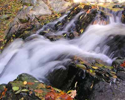 smooth flowing water