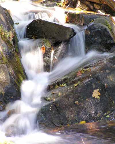 smooth flowing water