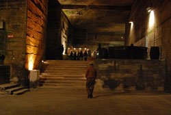 Photo taken inside a cavern